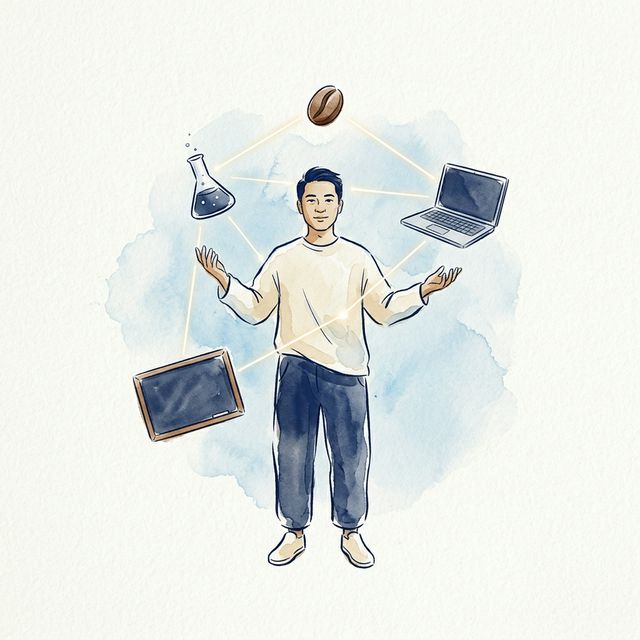 Thầy Giáo Hóa Biết Marketing Biết AI Biết Cà Phê — Nghe Vô Lý Mà Hợp Lý